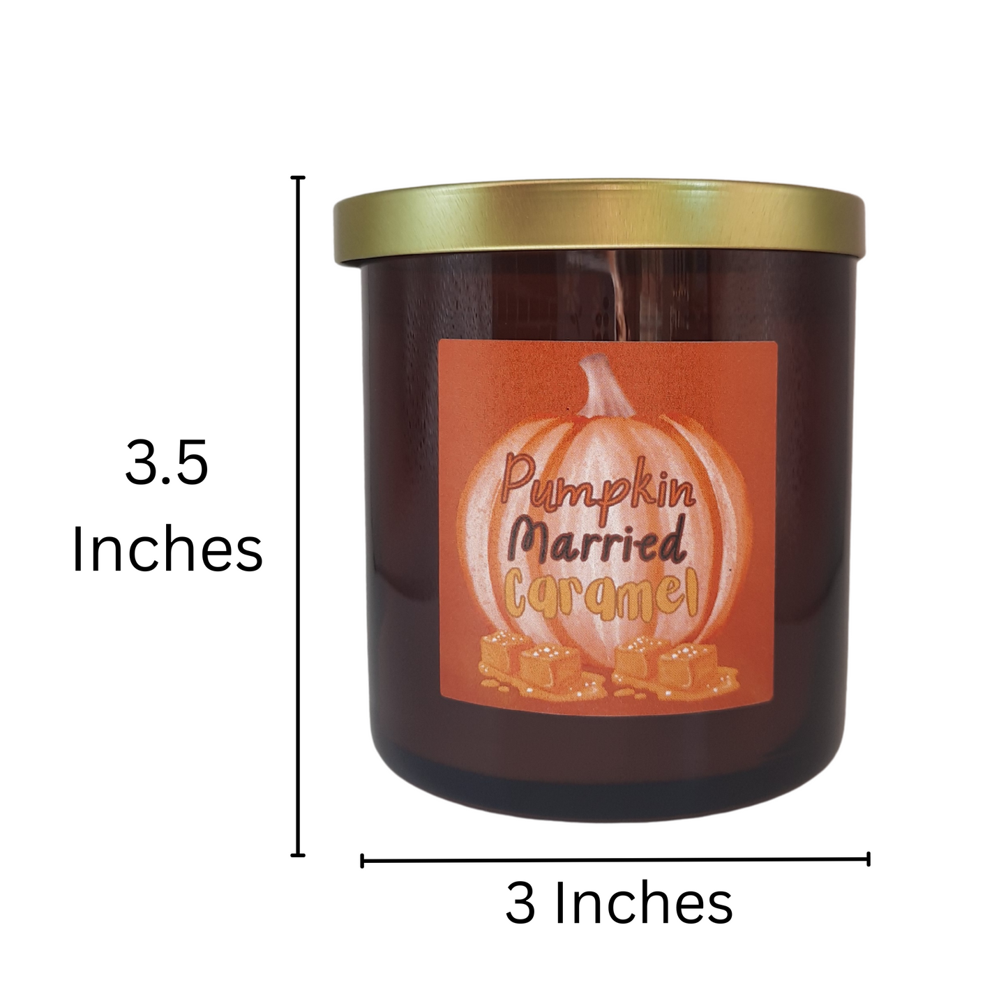 Pumpkin Married Caramel Candle - Pumpkin Caramel | Eco-Friendly, Hand-Poured, Coconut Blend Wax, Single Wick