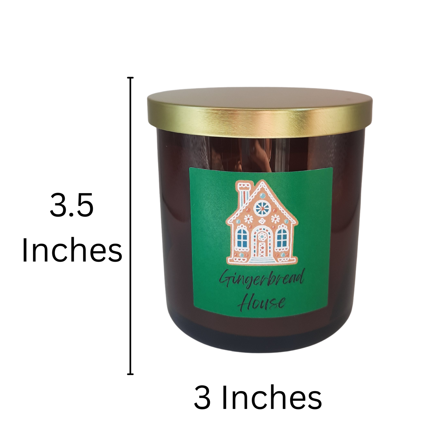 Gingerbread House Candle | Eco-Friendly, Hand-Poured, Coconut Blend Wax, Single Wick