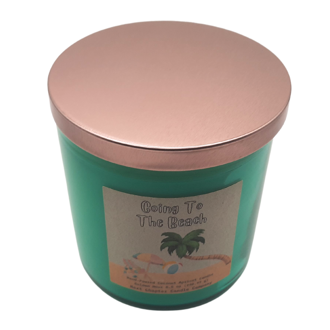 Going To The Beach Candle - Golden Hour | Eco-Friendly, Hand-Poured, Coconut Blend Wax, Single Wick