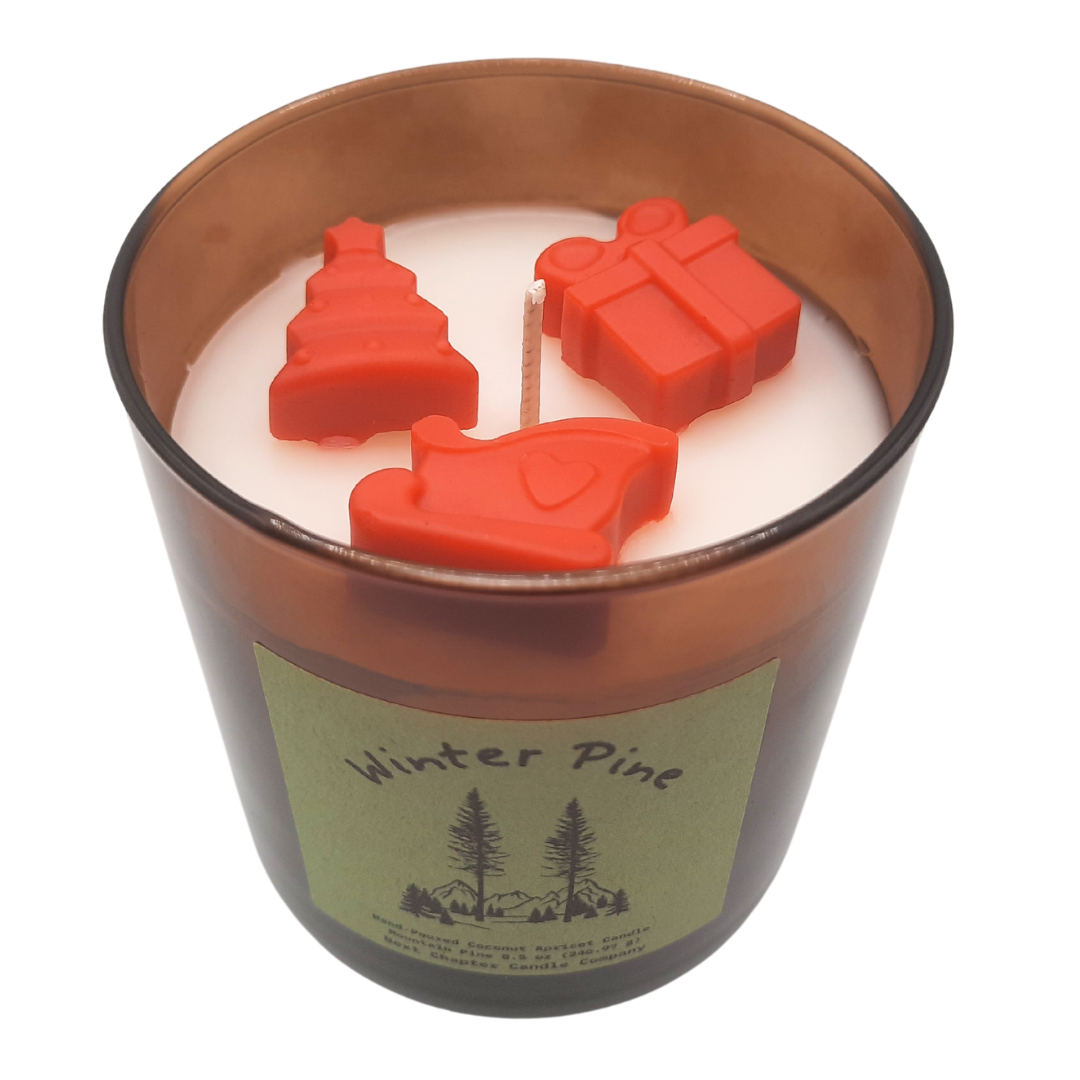Winter Pine Candle - Mountain Pine | Eco-Friendly, Hand-Poured, Coconut Blend Wax, Single Wick