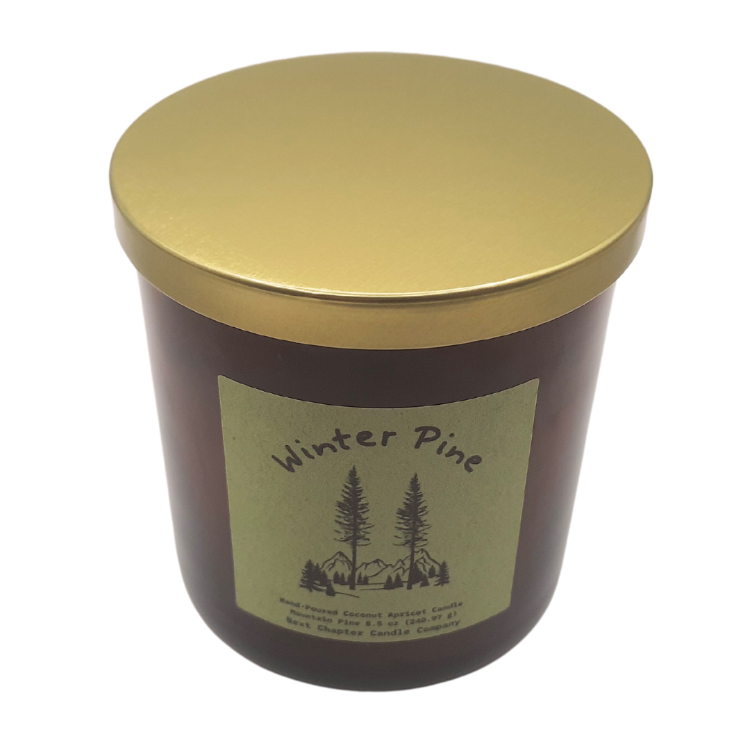 Winter Pine Candle - Mountain Pine | Eco-Friendly, Hand-Poured, Coconut Blend Wax, Single Wick