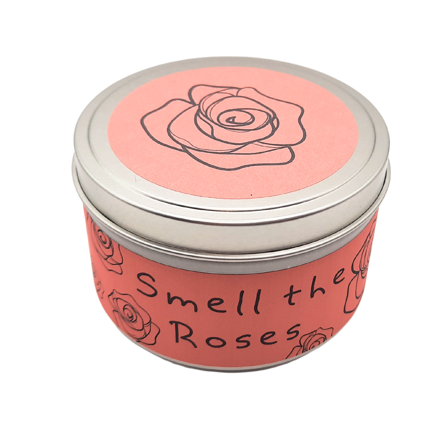 Smell the Roses Candle – Rose & Sandalwood | Eco-Friendly, Hand-Poured, Coconut Soy Blend Wax, Single Wick