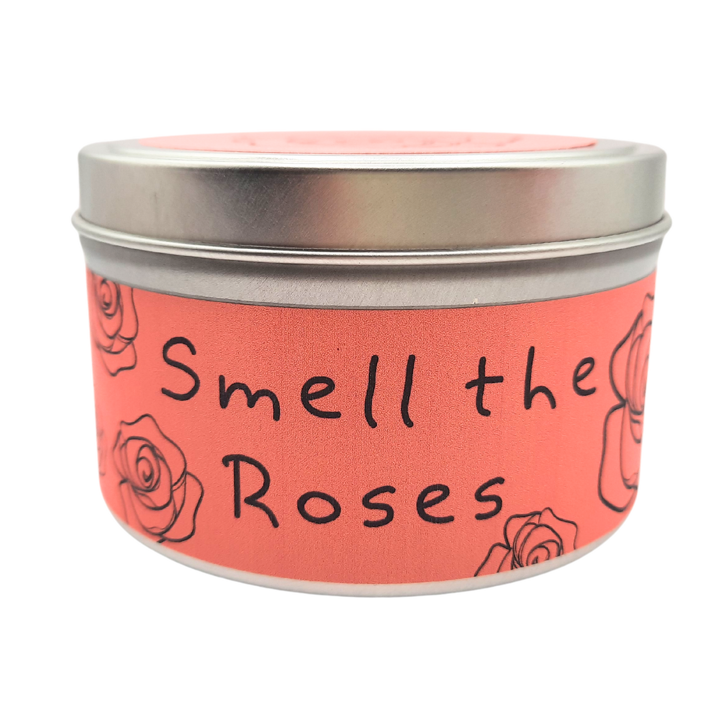 Smell the Roses Candle – Rose & Sandalwood | Eco-Friendly, Hand-Poured, Coconut Soy Blend Wax, Single Wick