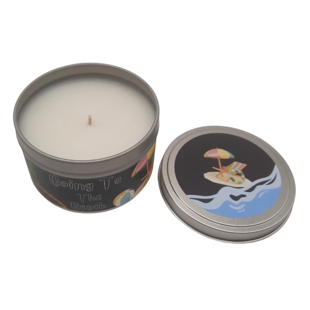 Going To The Beach Candle - Golden Hour | Eco-Friendly, Hand-Poured, Coconut Blend Wax, Single Wick