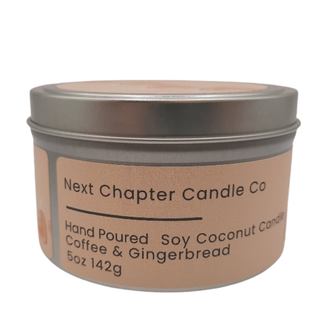 Gingerbread Latte Candle - Gingerbread + Coffee Shop | Eco-Friendly, Hand-Poured, Coconut Blend Wax, Single Wick