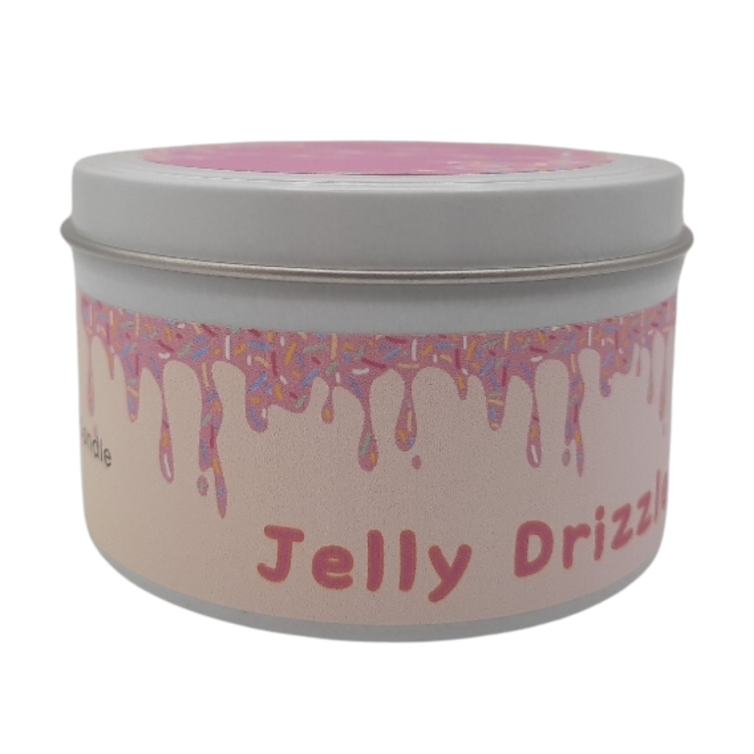 Jelly Drizzle Donut Candle - Red Plum Baklava | Eco-Friendly, Hand-Poured, Coconut Blend Wax, Single Wick