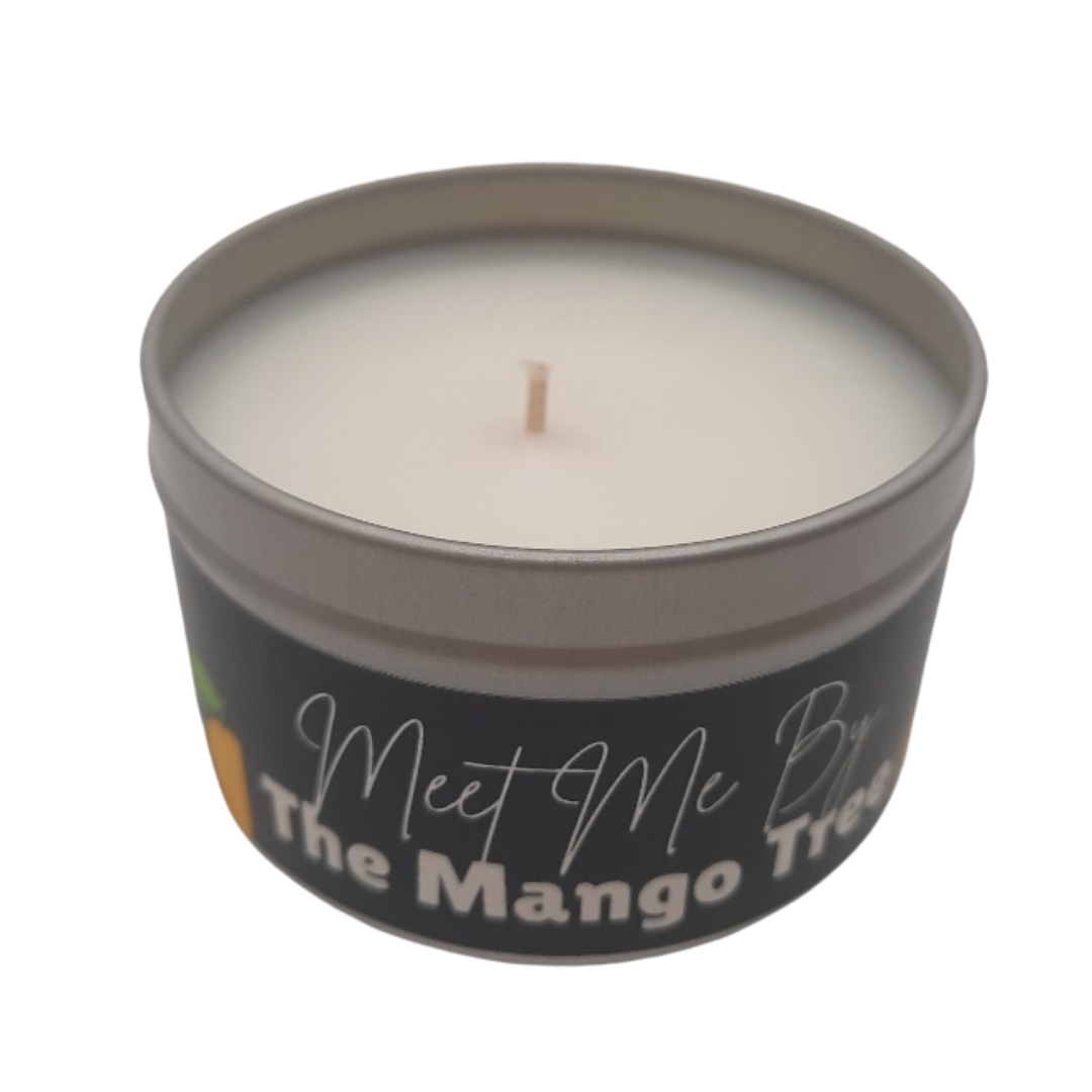 Meet Me By The Mango Tree Candle - Mango Coconut Milk | Eco-Friendly, Hand-Poured, Coconut Blend Wax, Single Wick