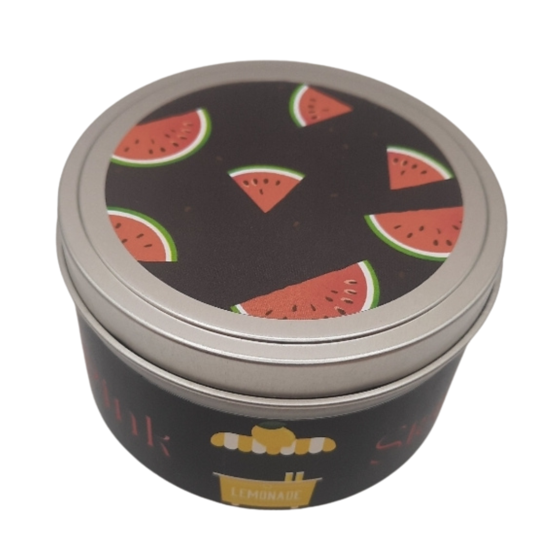 Pink Watermelon Lemonade Stand Candle - Pink Watermelon Lemonade | Eco-Friendly, Hand-Poured, Coconut Soy Blend Wax, Single Wick