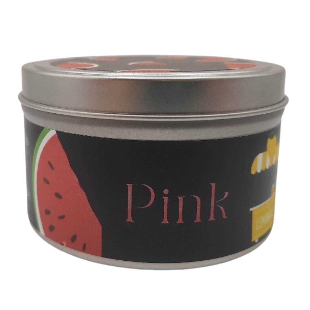 Pink Watermelon Lemonade Stand Candle - Pink Watermelon Lemonade | Eco-Friendly, Hand-Poured, Coconut Soy Blend Wax, Single Wick