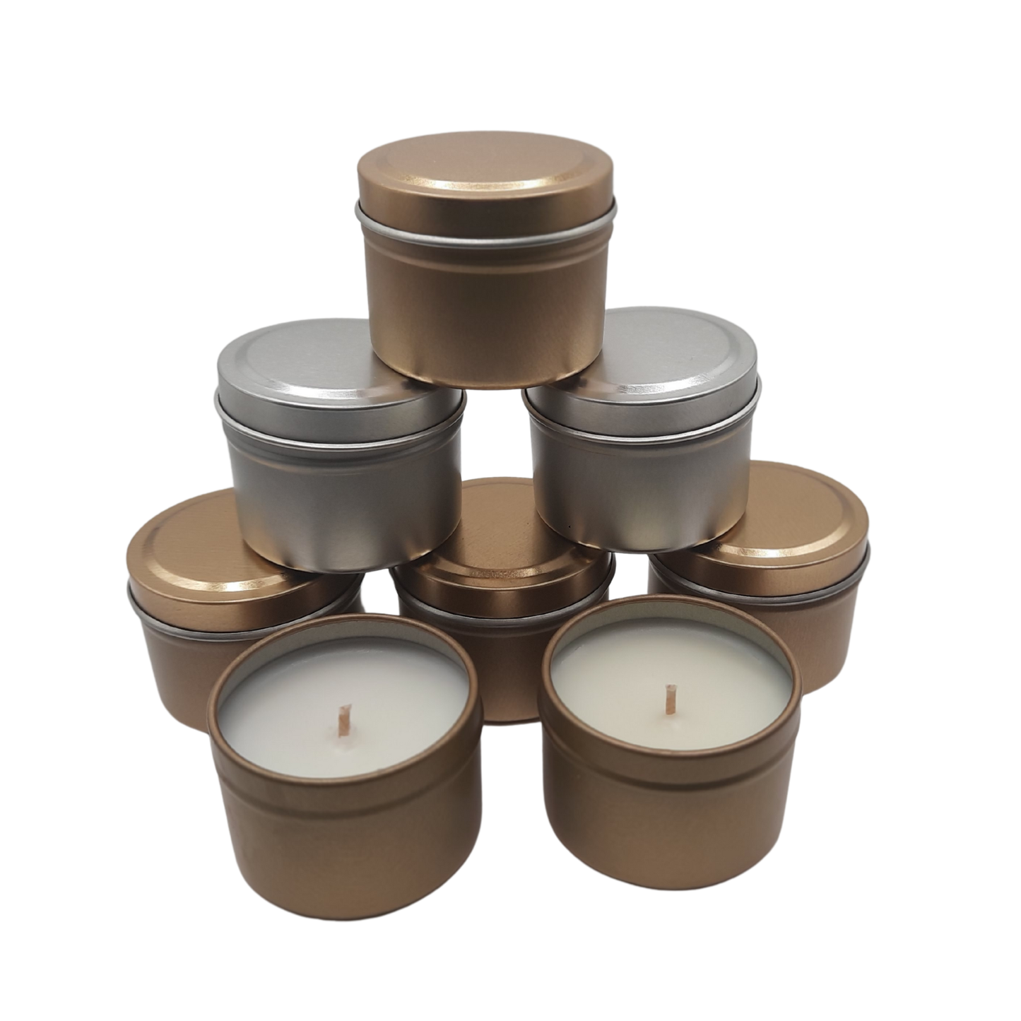 Mini Tin Mystery Box - 3 Mini 2oz Tins  | Eco-Friendly, Hand-Poured, Coconut Blend Wax, Single Wick