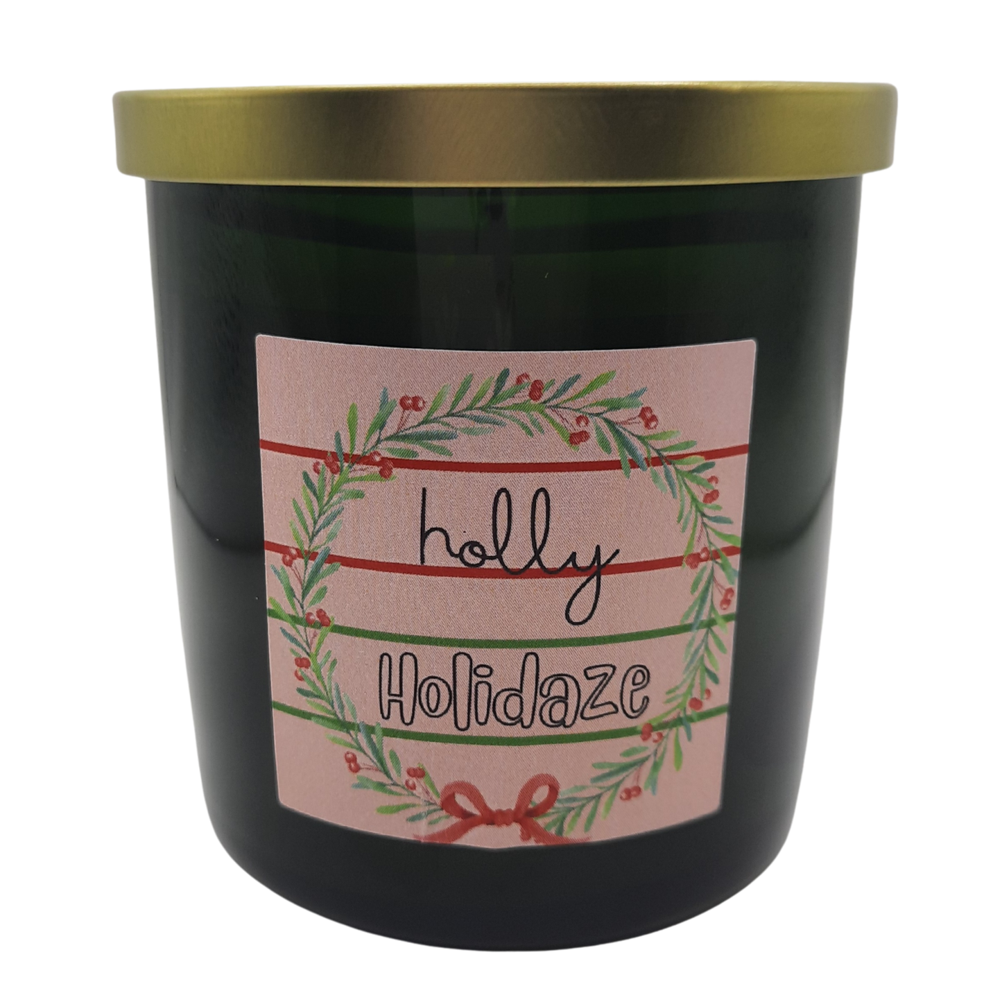 Holly Holidaze | Eco-Friendly, Hand-Poured, Coconut Blend Wax, Single Wick, Holiday Candle