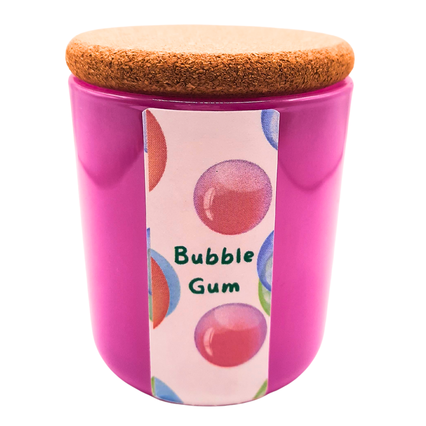 Bubble Gum 3 oz Jar | Eco-Friendly, Hand-Poured, Coconut Blend Wax, Single Wick